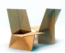 The Folded chair – plain plywood chair