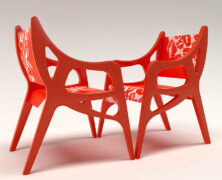 Half-moon lounge chair